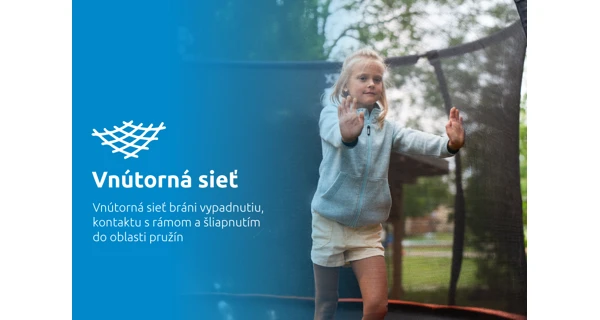 Trampolína Marimex Premium 305 cm + vnútorná ochranná sieť + schodíky ZADARMO