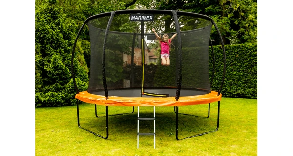 Trampolína Marimex Premium 396 cm + vnútorná ochranná sieť + schodíky ZADARMO