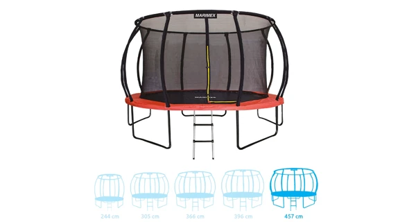 Trampolína Marimex Premium 457 cm + vnútorná ochranná sieť + schodíky ZADARMO