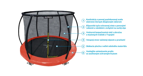Trampolína Marimex Premium in-ground 305 cm