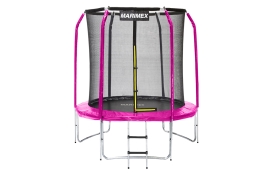 Trampolína Marimex Standard 183 cm ružová + vnútorná ochranná sieť + rebrík ZADARMO