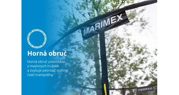 Trampolína Marimex Standard 183 cm ružová + vnútorná ochranná sieť + rebrík ZADARMO