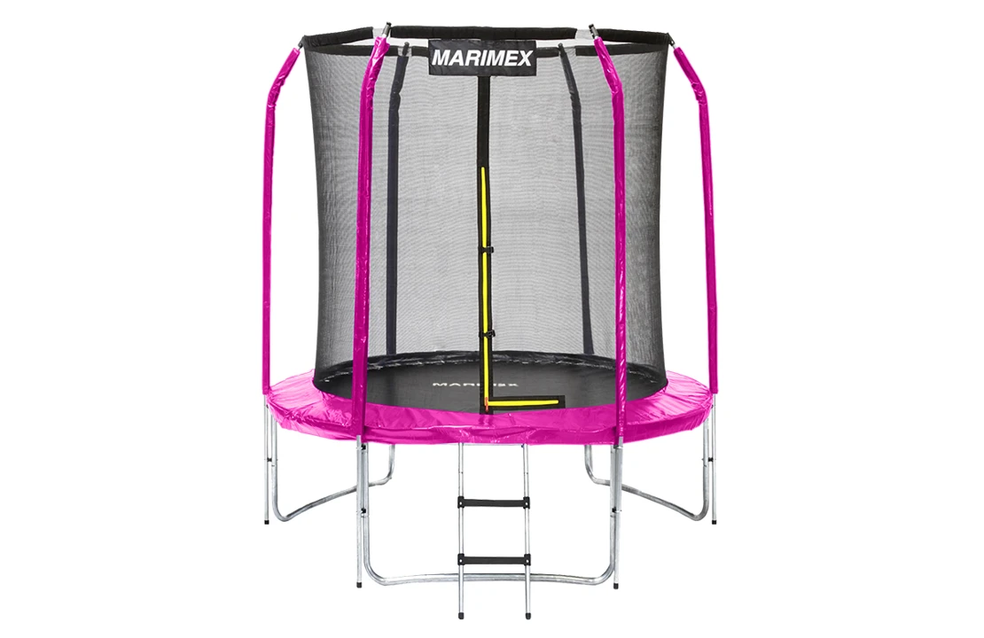 Marimex | Trampolína Marimex Standard 183 cm ružová + vnútorná ochranná sieť + rebrík ZADARMO | 19000109