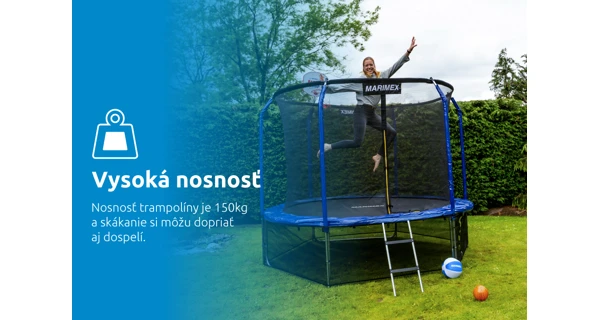 Trampolína Marimex Standard 244 cm + ochranná sieť + schodíky ZADARMO