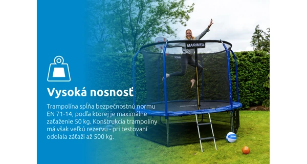 Trampolína Marimex Standard 244 cm + ochranná sieť + schodíky ZADARMO