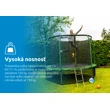 Trampolína Marimex Standard 366 cm - zelená + vnútorná ochranná sieť + schodíky ZADARMO