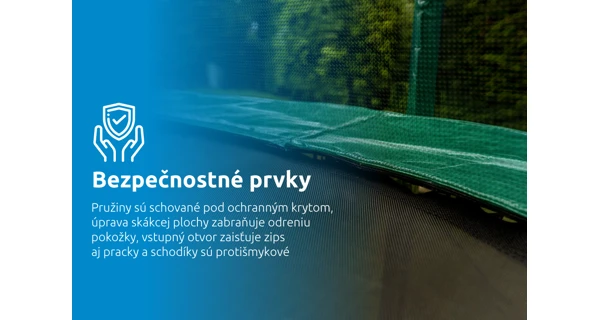 Trampolína Marimex Standard 366 cm - zelená + vnútorná ochranná sieť + schodíky ZADARMO