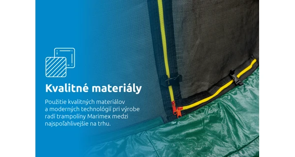Trampolína Marimex Standard 366 cm - zelená + vnútorná ochranná sieť + schodíky ZADARMO