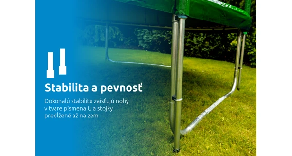 Trampolína Marimex Standard 366 cm - zelená + vnútorná ochranná sieť + schodíky ZADARMO