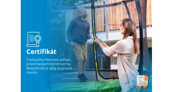 Trampolína Marimex Standard 366 cm - zelená + vnútorná ochranná sieť + schodíky ZADARMO