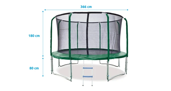 Rozmer trampolíny