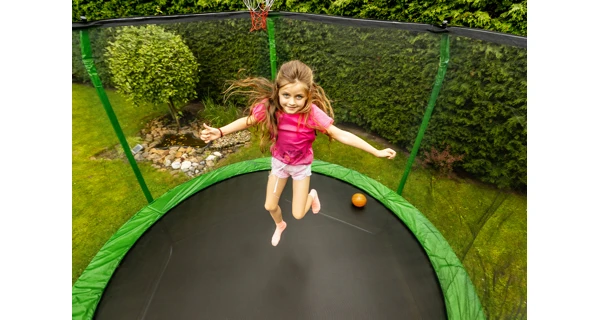 Trampolína Marimex Standard 366 cm - zelená + vnútorná ochranná sieť + schodíky ZADARMO