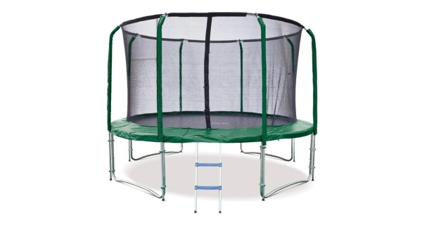 Trampolína Marimex Standard 366 cm - zelená + vnútorná ochranná sieť + schodíky ZADARMO