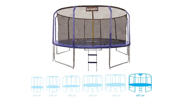 Trampolína Marimex Standard 457 cm + vnútorná ochranná sieť + rebrík ZADARMO