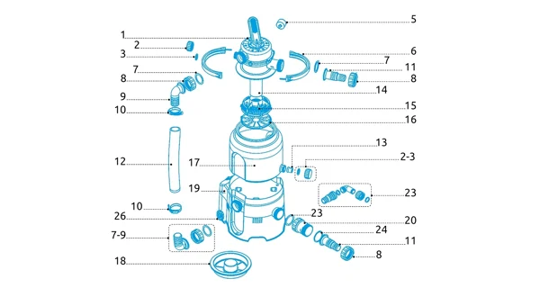 Trn hadicový 32/38mm filtrace ProStar Plus 2, 4, 6 a ProStar 2000, 4000 a 6000