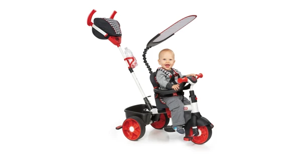 Trojkolka 4v1 Šport - červená/biela