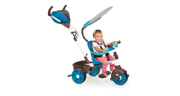 Trojkolka 4v1 Šport - modrá/biela