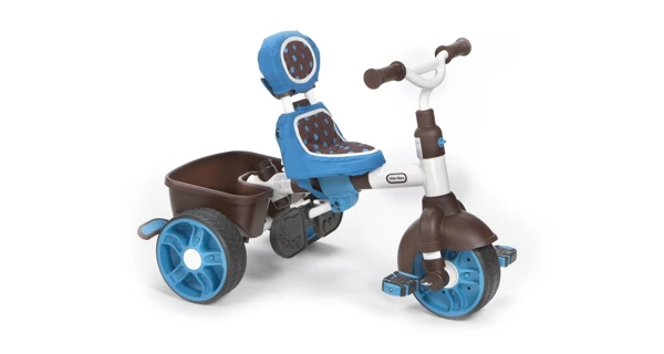 Trojkolka 4v1 Šport - modrá/biela