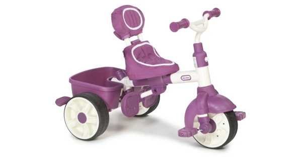 Trojkolka 4v1 Šport - ružová/biela