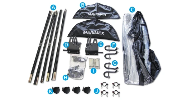 Tyč sklolaminátová skladacia (na zastrešenie pre nadzemné bazény 3,66 m)