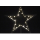 Vianočná hviezda stojacia 20 LED - zlatá