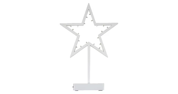 Vianočná hviezda stojacia 20 LED - zlatá