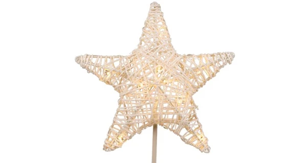 Vianočná stojacia hviezda 10 LED - zlatá