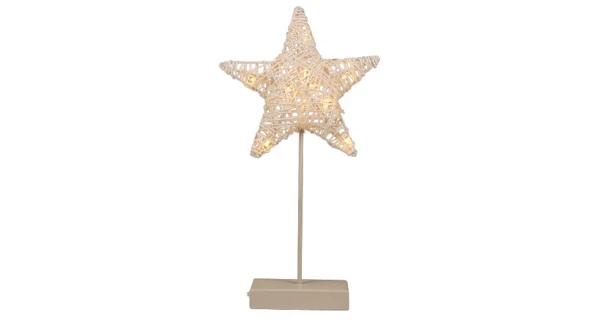 Vianočná stojacia hviezda 10 LED - zlatá