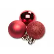Vianočné gule 4 cm - červená