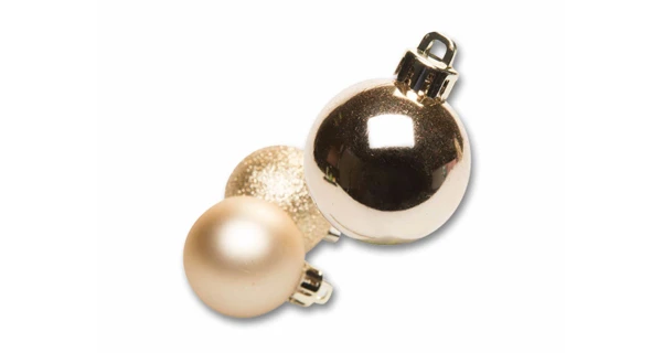 Vianočné gule 4 cm - zlatá