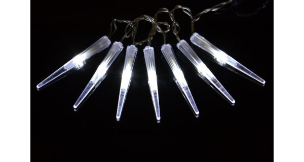 Vianočné osvetlenie  - Cencúle LED - studená biela