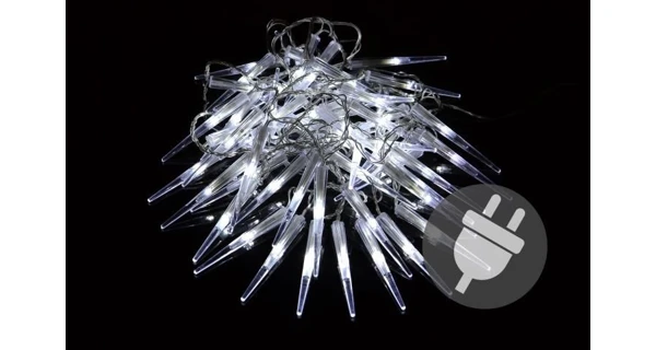 Vianočné osvetlenie  - Cencúle LED - studená biela