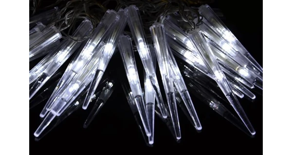 Vianočné osvetlenie  - Cencúle LED - studená biela