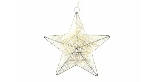 Vianočné osvetlenie  - Hviezda vianočná LED 25 cm