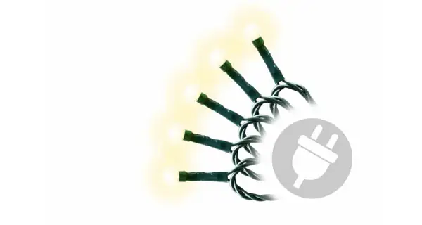 Vianočné osvetlenie - LED 8m - teplé biele