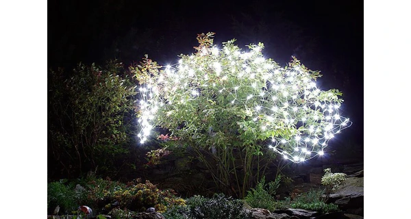 Vianočné osvetlenie - sieť svetelná 1,2x1,9m - studená biela