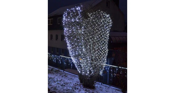 Vianočné osvetlenie - sieť svetelná 1,2x1,9m - studená biela