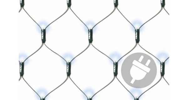 Vianočné osvetlenie - sieť svetelná 1,2x1,9m - studená biela