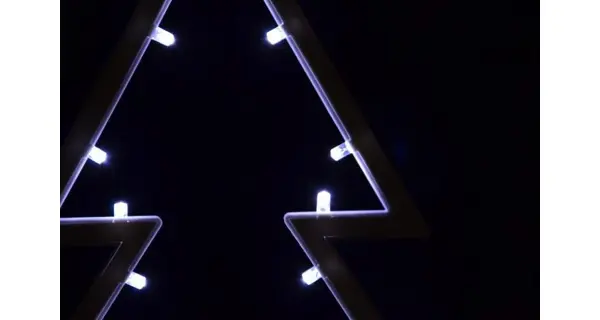 Vianočné osvetlenie  - stromček LED - studená biela- 38cm