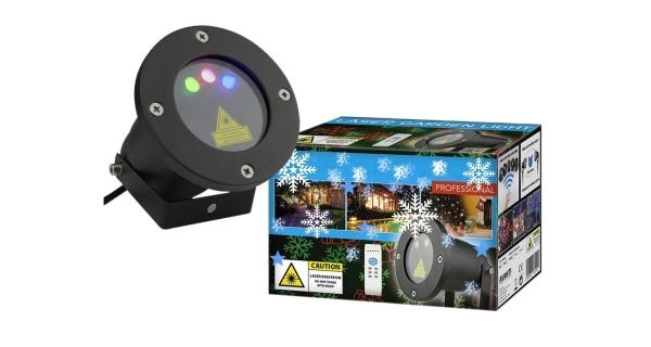 Vianočný laserový projektor - zelená, červená s časovačom