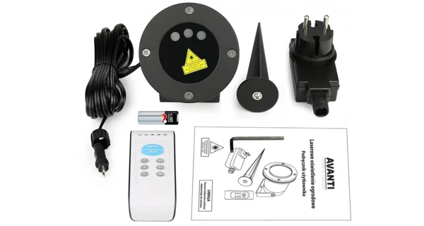 Vianočný laserový projektor - zelená, červená s časovačom