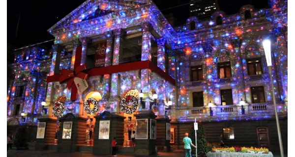 Vianočný laserový projektor - zelená, červená s časovačom