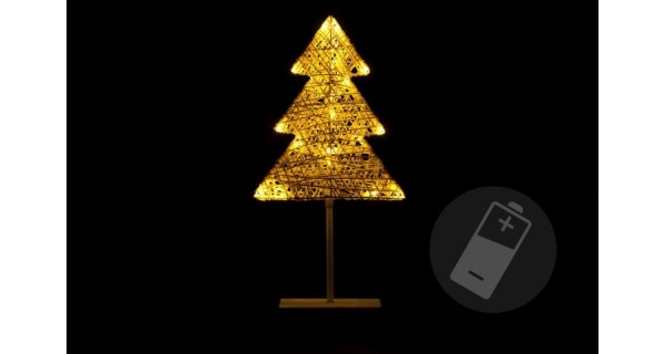 Vianočný stromček stojaci - 40 cm - 20 LED