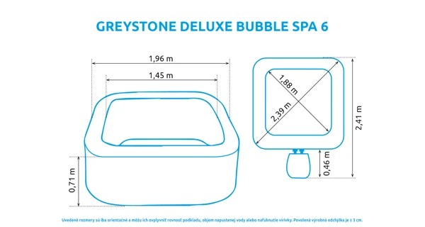 Vírivý bazén Greystone Deluxe Bubble Spa 6 - VYSTAVENÉ