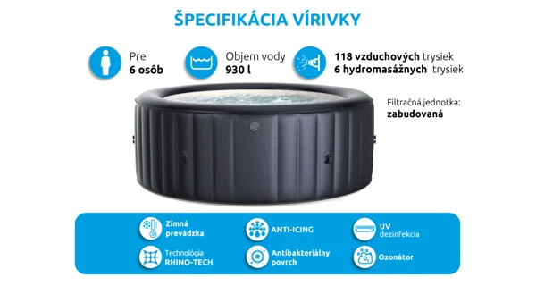 Vírivý bazén MSPA Carlton M-CA062