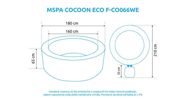 Vírivý bazén MSPA Cocoon ECO F-CO066WE