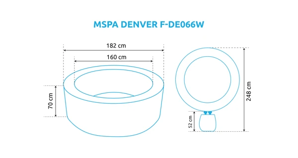 Vírivý bazén MSPA Denver F-DE066W