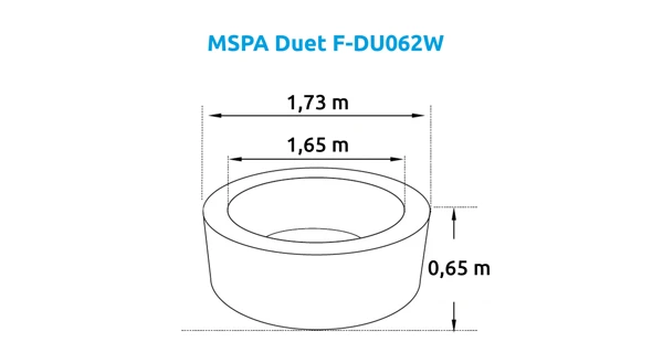 Vírivý bazén MSPA Duet F-DU062W