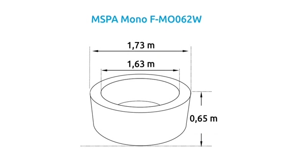 Vírivý bazén MSPA Mono F-MO062W