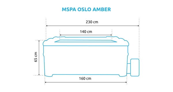 Vírivý bazén MSPA Oslo Amber F-AM063W